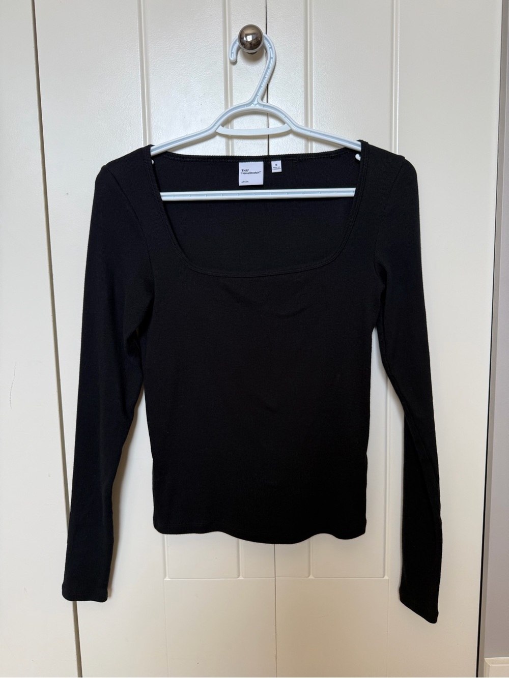 HomeStretch™ Rib Squareneck Longsleeve